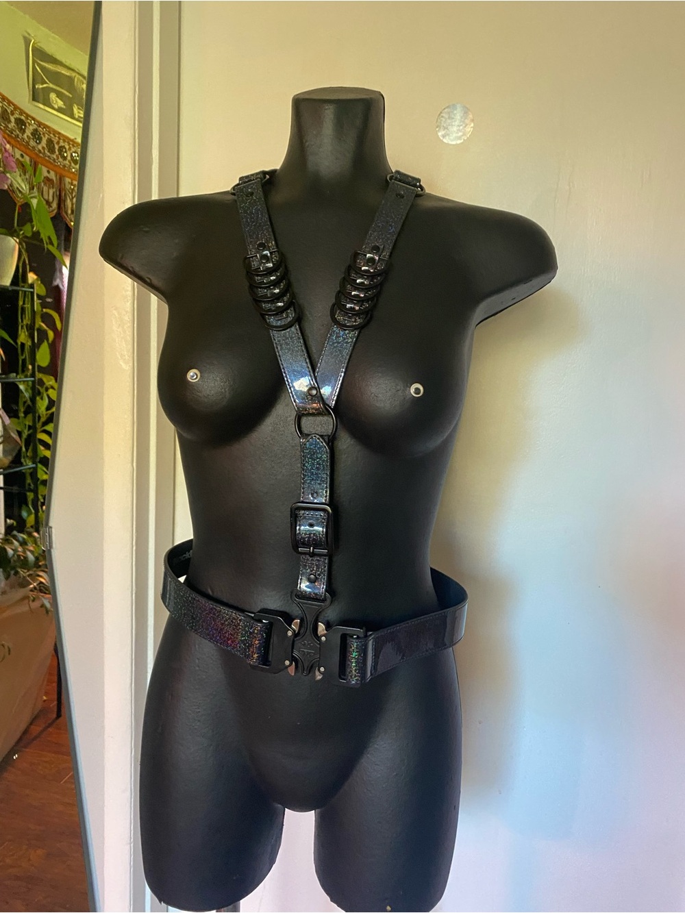 Blackmilk Black Glitter Harness
